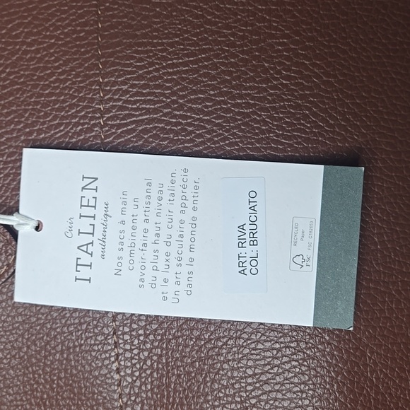 Anna Paola bronw leather bag Made in Italy - Picture 9 of 9